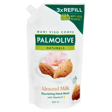 Palmolive ricarica sapone liquido mani Naturals latte e mandorla 900 ml